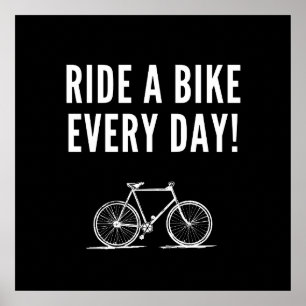 Motiverande cykling poster