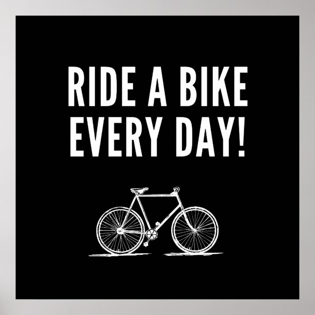 Motiverande cykling poster (Framsidan)
