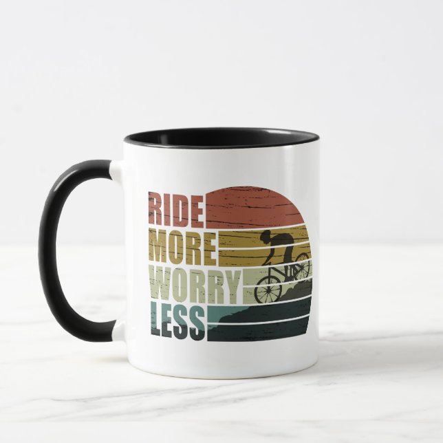 Motiverande cyklist - roliga cykelcitat mugg (Vänster)