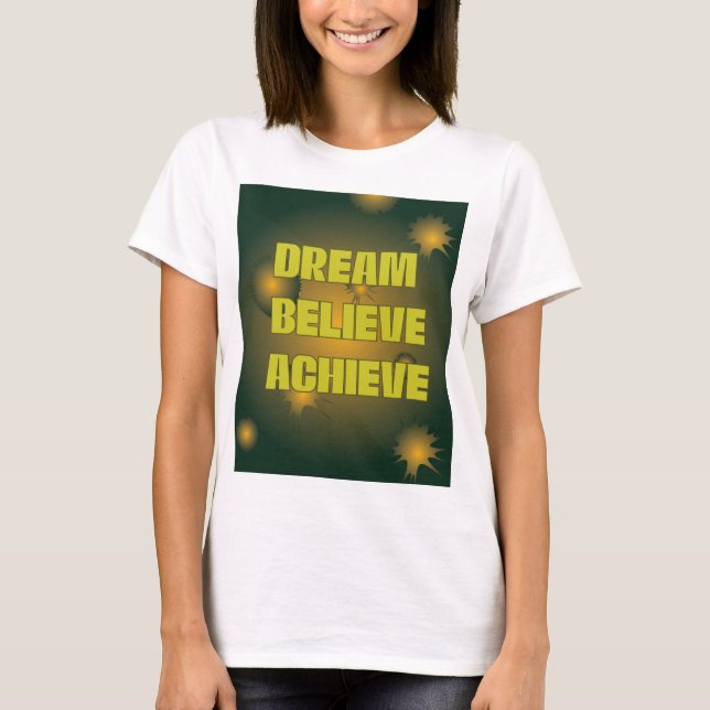 Motiverande dam-T-shirt T Shirt (Framsida)