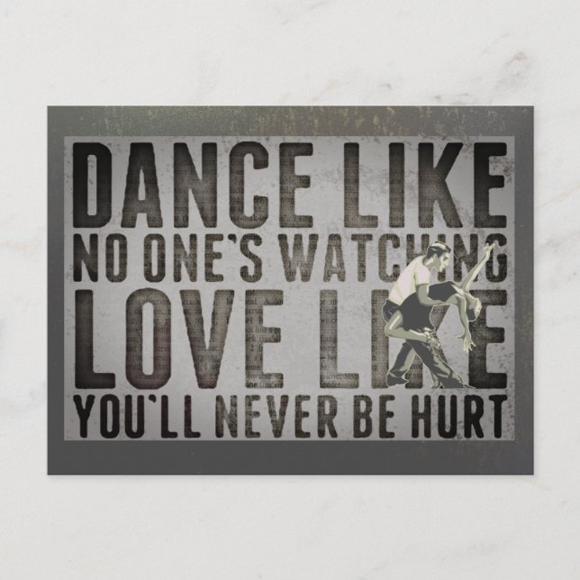 Motiverande Danple Slogan Vykort (Framsida)