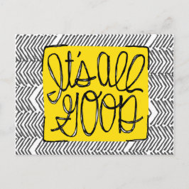 Motiverande - det är all Bra |Svartvitt Vykort