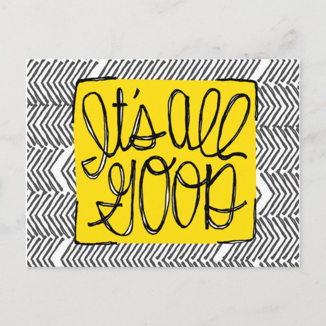 Motiverande - det är all Bra |Svartvitt Vykort (Framsida)