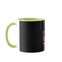 Motiverande Färgrik Typografi Kaffemug