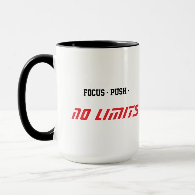 Motiverande Fitness Vitt Mugg (Vänster)