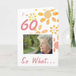Motiverande foto för 60-årsdag kort