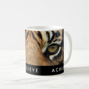 Motiverande framgång uppnå citat svart och vitt kaffemugg