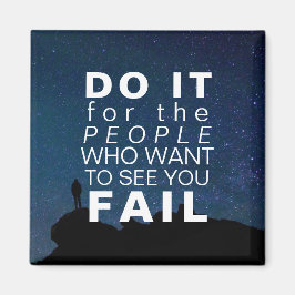 Motiverande framgångssagor för inspirationskunskap magnet