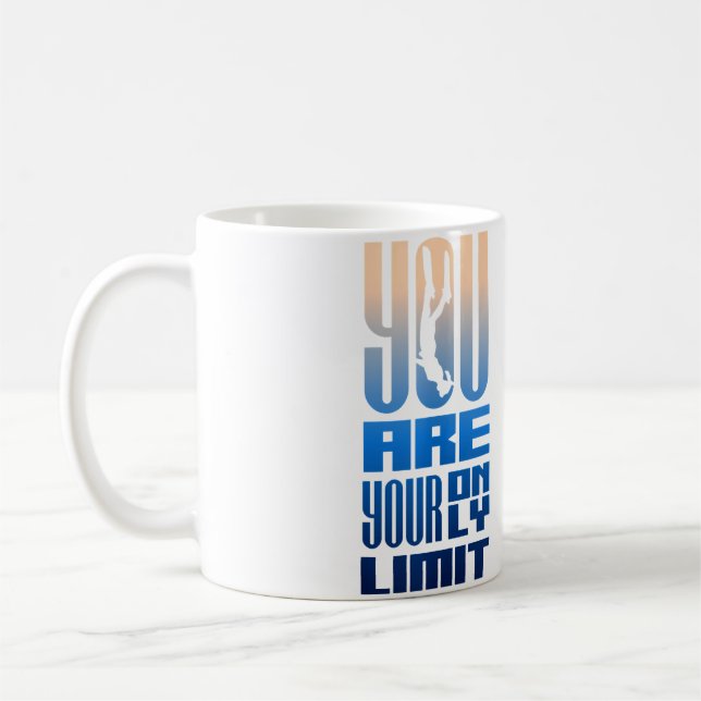 Motiverande Fridykning Apnea Huddykning Snorkling Kaffemugg (Vänster)