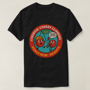 Motiverande fruktäventyr klättrare t shirt