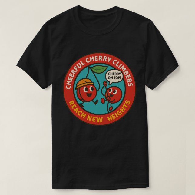 Motiverande fruktäventyr klättrare t shirt (Design framsida)