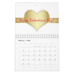 Motiverande Glitter Typografi vacker 12 månader Kalender