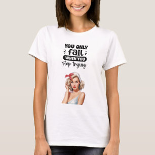 Motiverande Grafisk T-Shirt Inspirerande Tröja