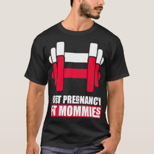Motiverande Gravid som lyfter ett verk T Shirt