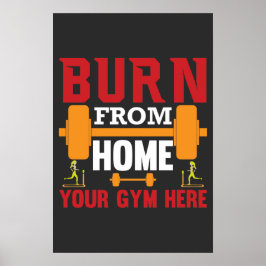Motiverande hemgymträning poster