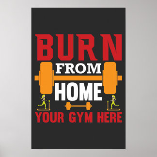 Motiverande hemgymträning poster