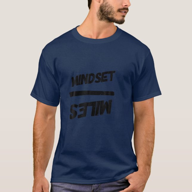 Motiverande inledande lyckad jognotering - tänka t shirt (Framsida)