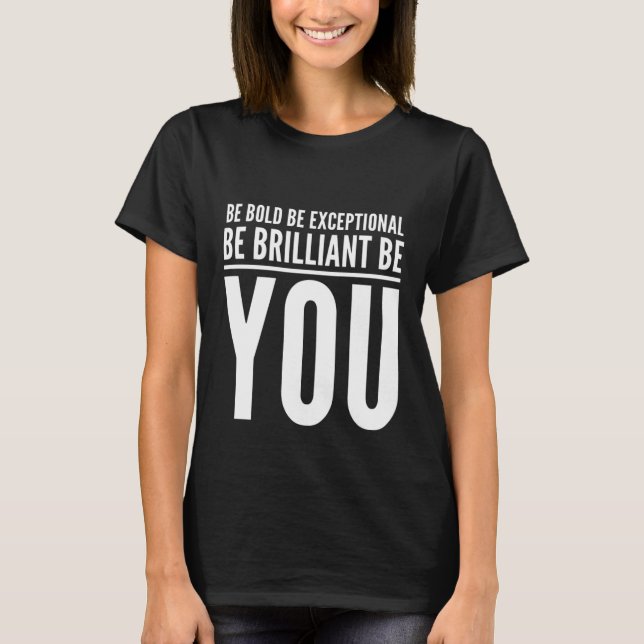 Motiverande inspirationerande framgång t shirt (Framsida)