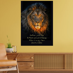 Motiverande inspirationskampanj framhäver din räds poster