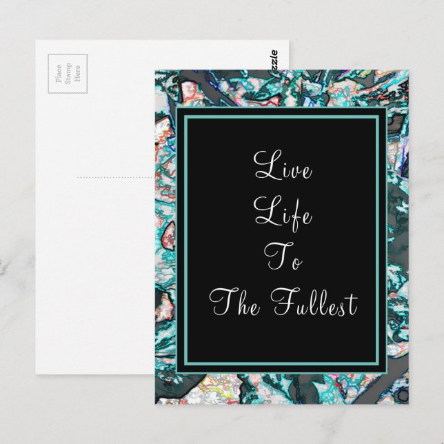 Motiverande inspirerande Anpassningsbar för att sä Vykort (Fram/baksida)