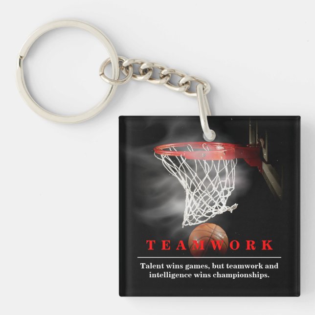 Motiverande inspirerande för basketlagarbete (Framsidan)
