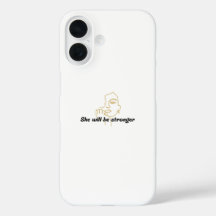 Motiverande iphone case - hon kommer att bli stark