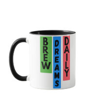 Motiverande kaffe Mugg: Brew Dreams Daily