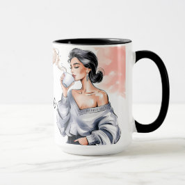 Motiverande kaffe Mugg - koffein & konfidens