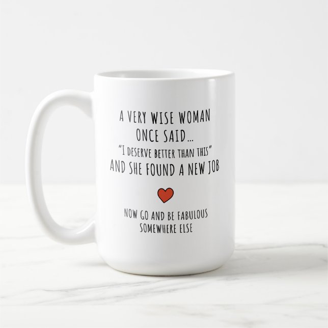 Motiverande Karriärbyte Kaffemugg (Vänster)