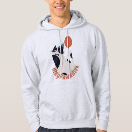 Motiverande kattpunshirt med Stay Pawsitive-gåva Hoodie