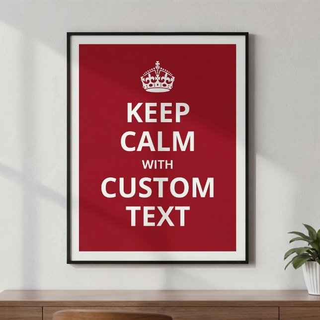 Motiverande Keep Calm-citat - Rolig kontorsdekor Poster (Skapare uppladdad)