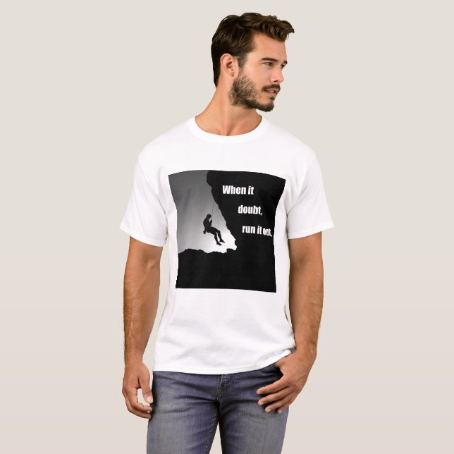 Motiverande klättring explosionsartat t shirt (Hel framsida)
