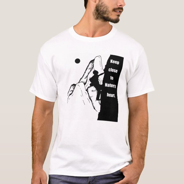 Motiverande klättring explosionsartat t shirt (Framsida)