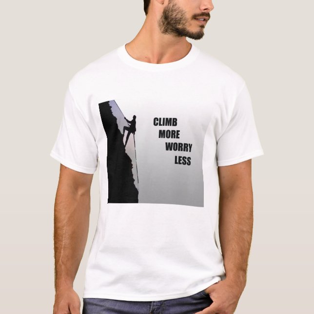 Motiverande klättring explosionsartat t shirt (Framsida)