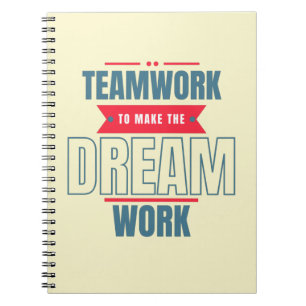 Motiverande Kontorsmateriel för teamwork Anteckningsbok