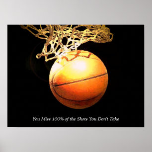 Motiverande Kreativ av basket Poster