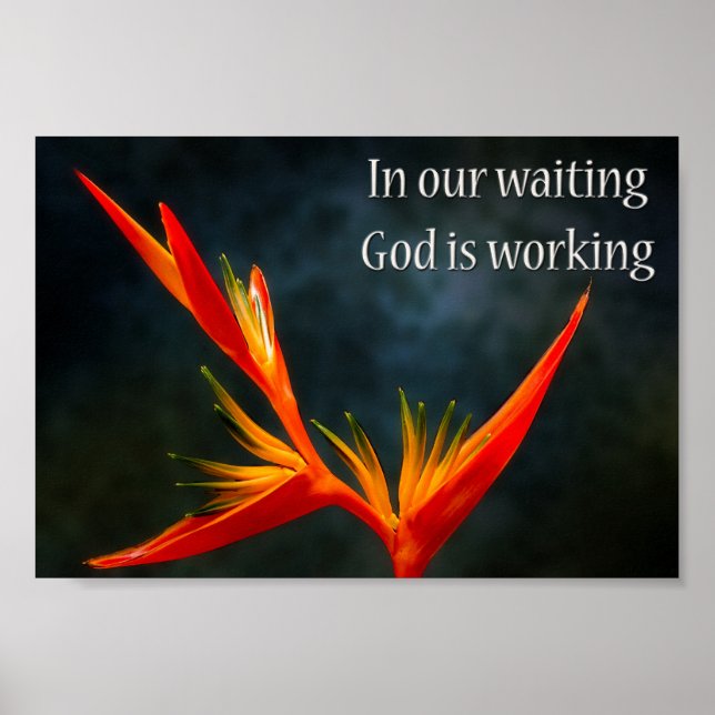 Motiverande kristna citattecken inspirerande tal poster (Framsidan)