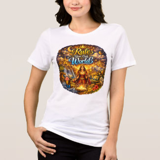 Motiverande Kvinnor Vit T-shirt