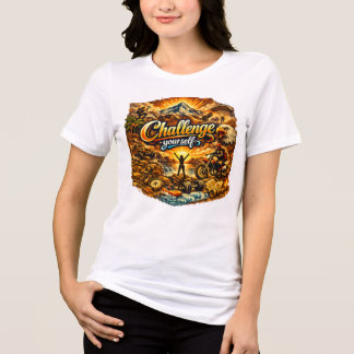 Motiverande Kvinnor Vit T-shirt