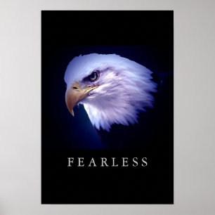 Motiverande ledarskap Fearless Eagle Öga Poster