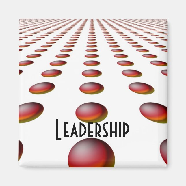 Motiverande ledarskapsdesign magnet (Framsidan)