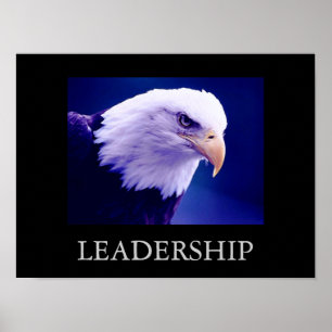 Motiverande ledarskapseagle Öga Poster
