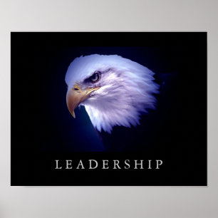 Motiverande ledarskapseagle Öga Poster