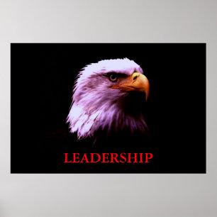 Motiverande ledarskapseagle Öga Poster