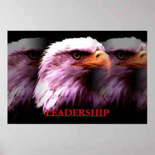 Motiverande ledarskapseagle Poster