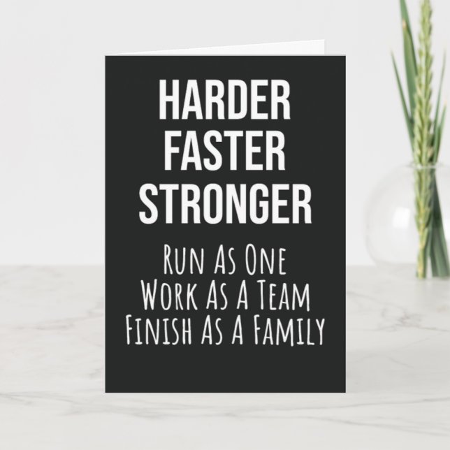 Motiverande Löpteam Kort (Framsida)