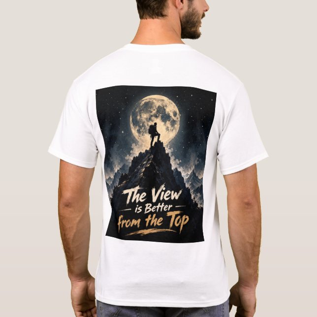 Motiverande Månadsklättring T-Shirt (Baksida)