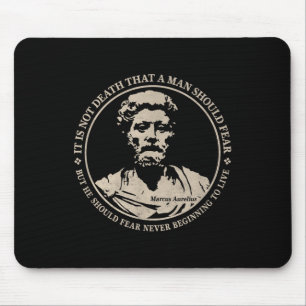 Motiverande Marcus Aurelius citat av rädsla Musmatta