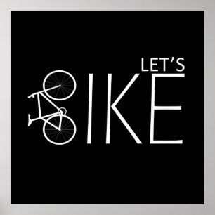 Motiverande Mountainbike-citat Poster