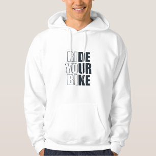 Motiverande Mountainbike-citat - Roligt Cykling Hoodie
